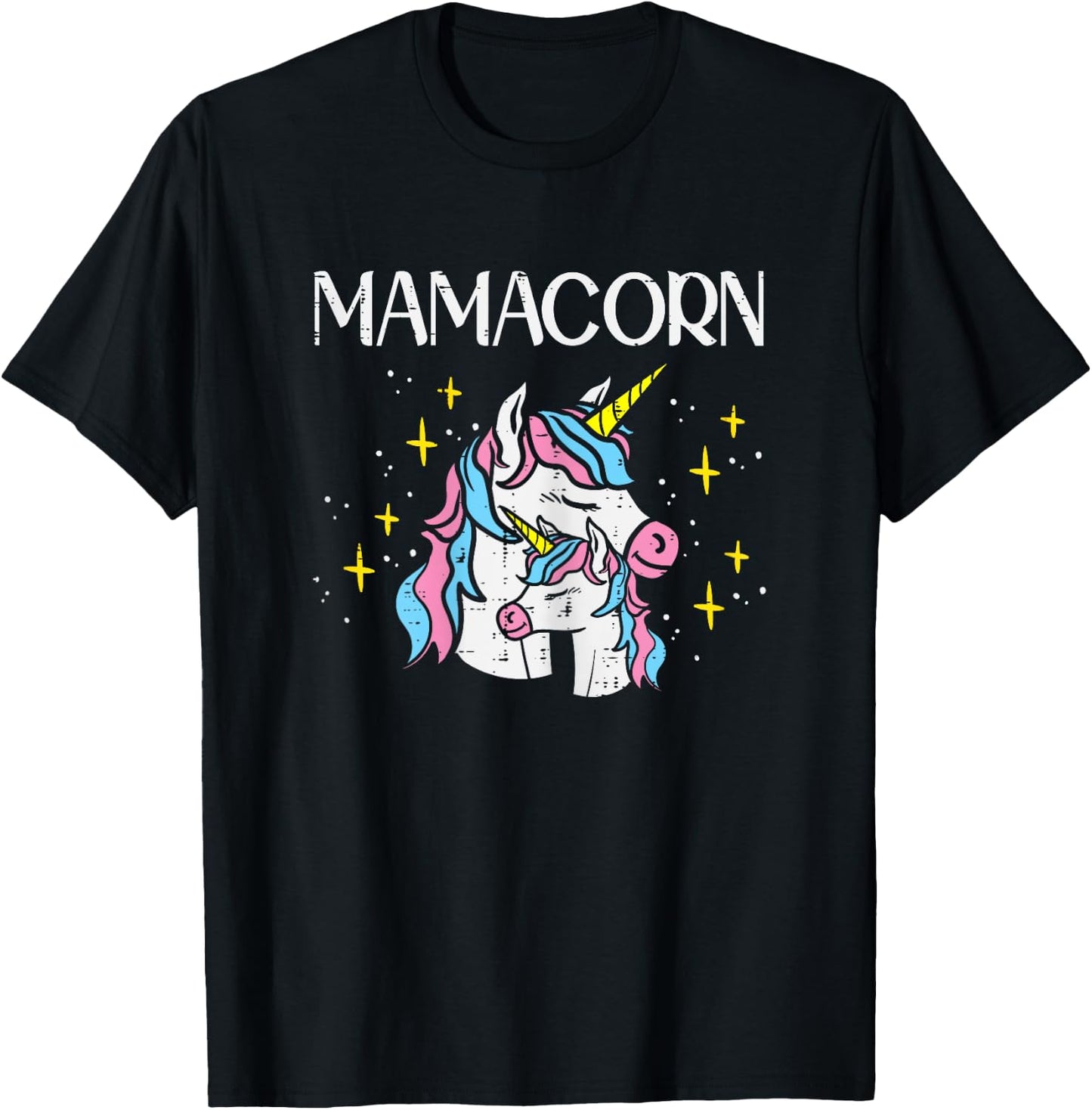 Mamacorn Mama Unicorn Magical Mothers Day Mom Mommy Women T-Shirt - T-Shirt | Black