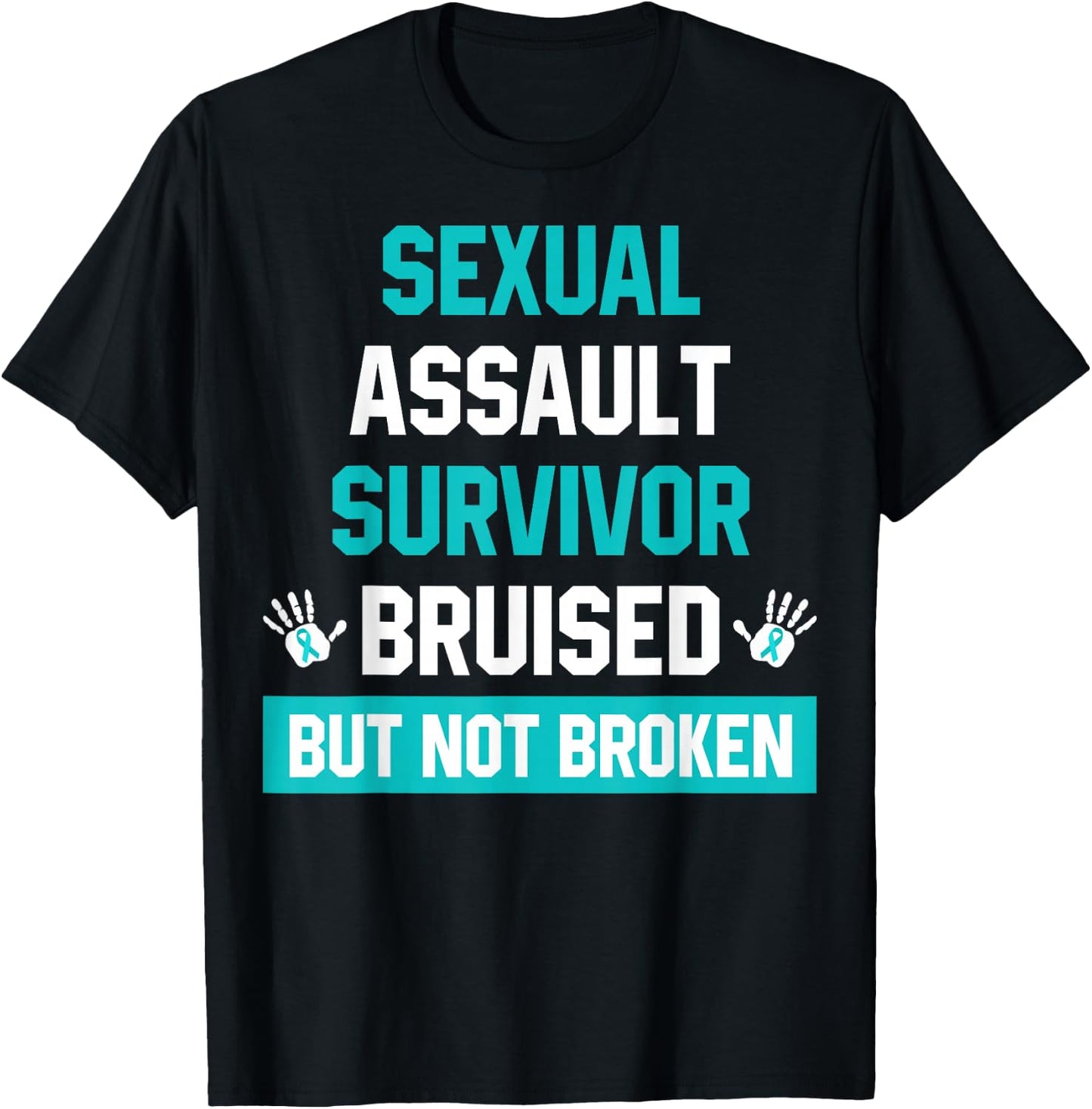 Sexual Assault Survivor Sexual Assault Awareness Month T-Shirt - T-Shirt | Black