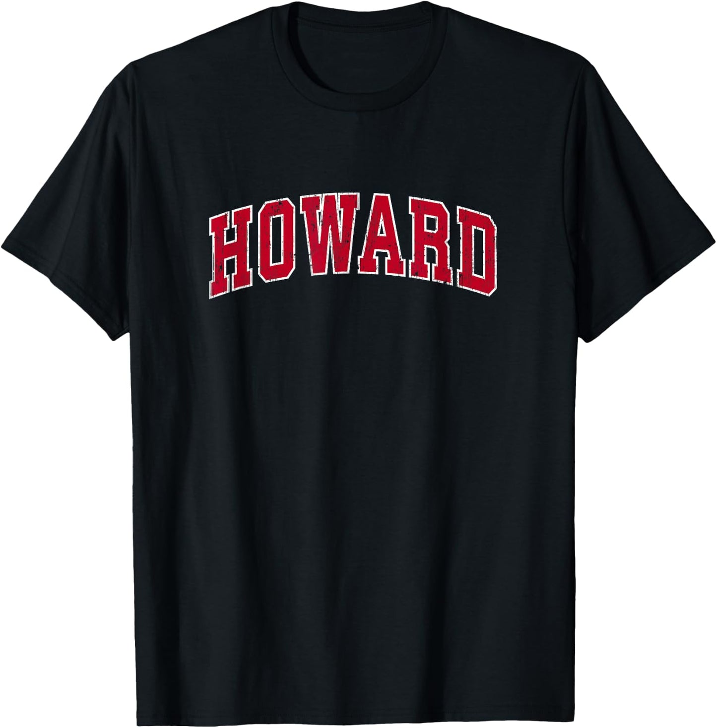 Howard Wisconsin WI Vintage Sports Design Red Design T-Shirt - T-Shirt | Black