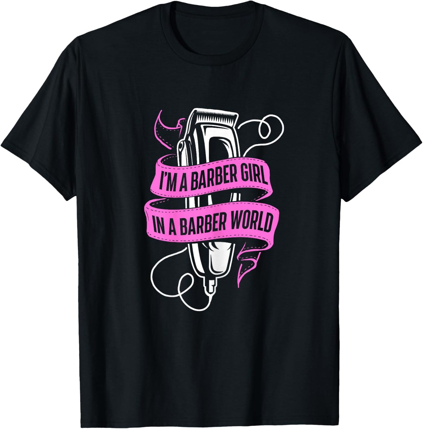Barber Girl - Hairdresser Hair Stylist Hairstylist T-Shirt - T-Shirt | Black
