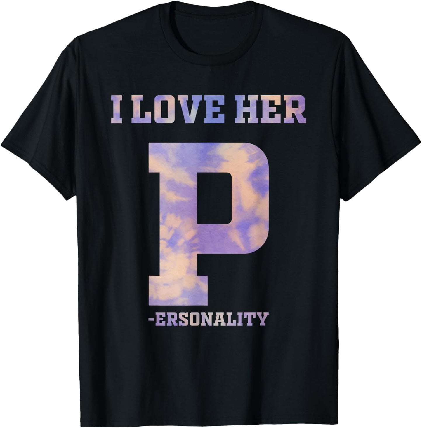 I Love His D Dedication I Love Her P Personality Matching T-Shirt - T-Shirt | Black