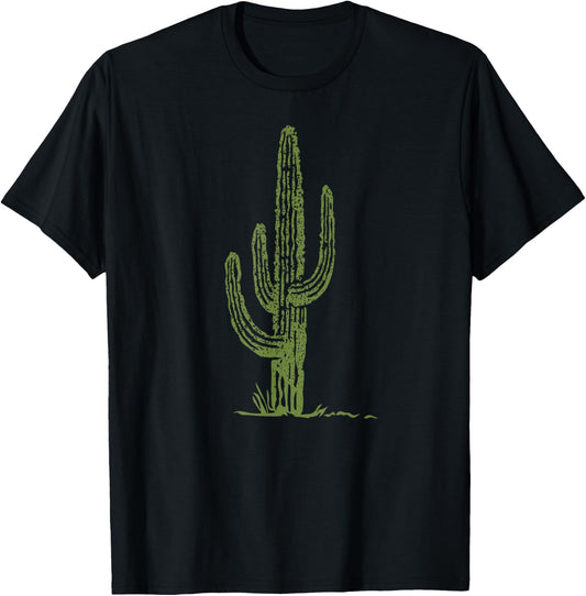Saguaro Cactus T-Shirt - T-Shirt | Black