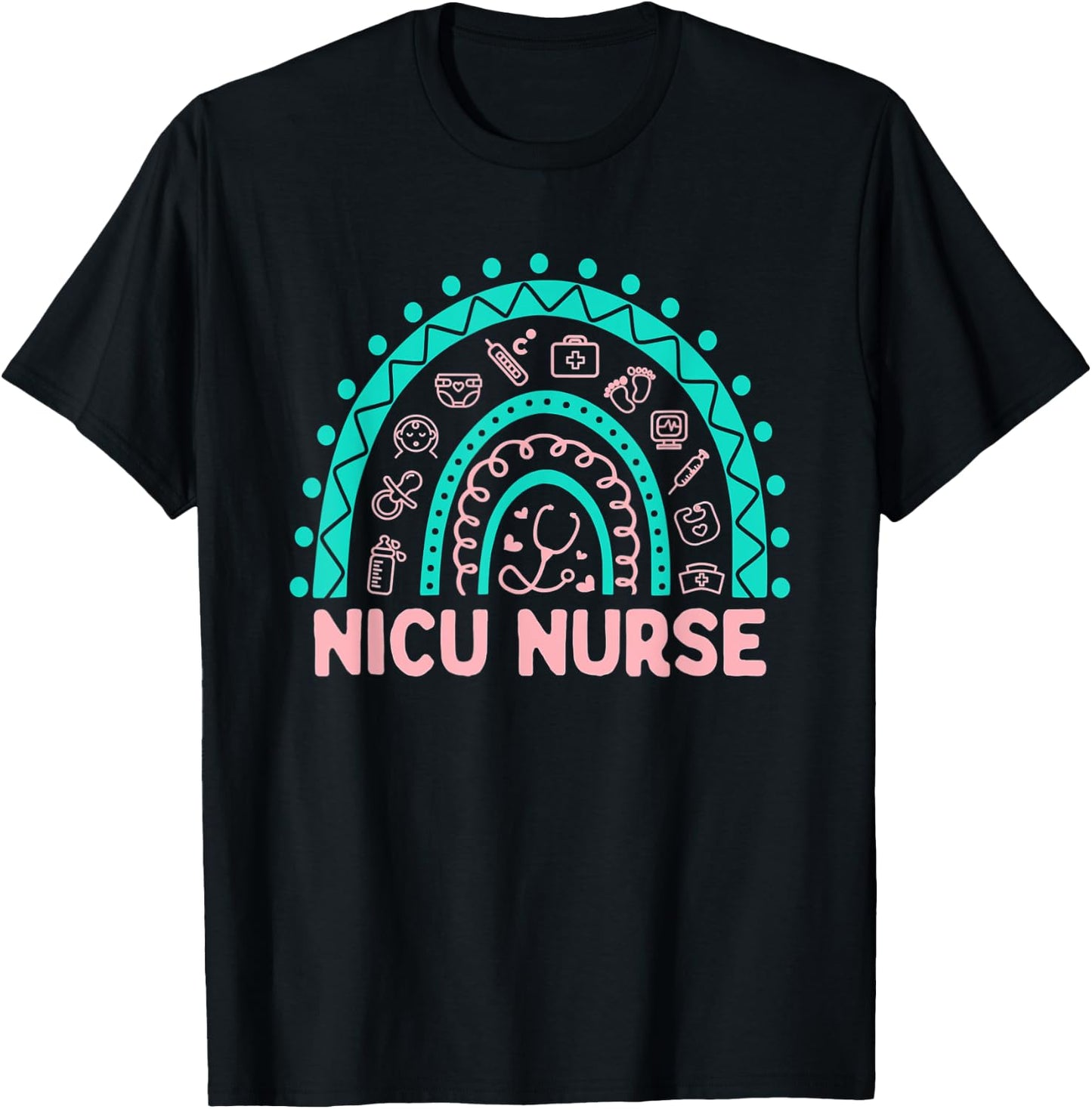 NICU Nurse RN Neonatal Intensive Care Nursing T-Shirt - T-Shirt | Black