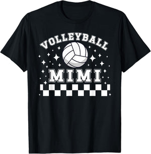 Volleyball Mimi Of A Volleyball Player Mimi T-Shirt - T-Shirt | Black