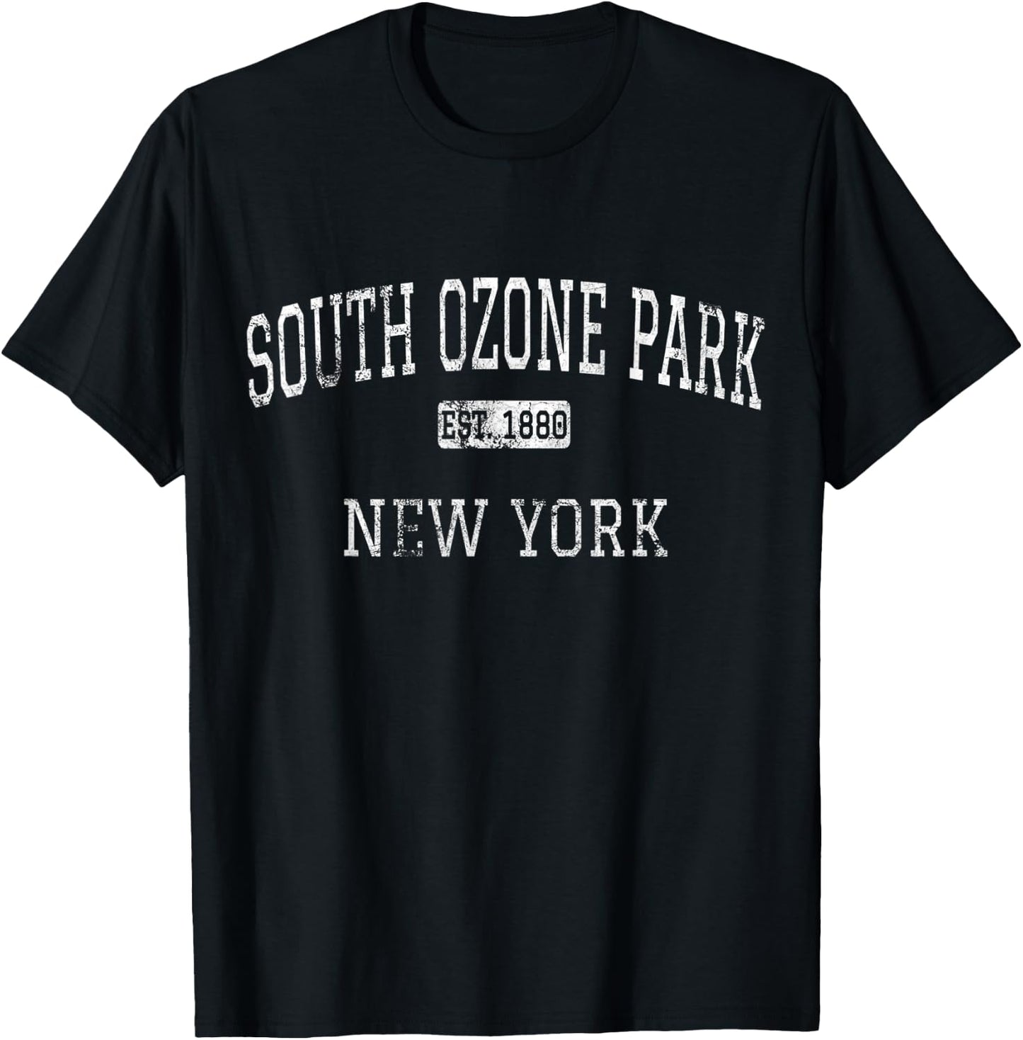 South Ozone Park New York Queens NY Vintage T-Shirt - T-Shirt | Black