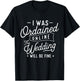 Online Ordained Minister - Classic Fit, Boat Neck, Short Sleeve, Black T-Shirt - T-Shirt | Black