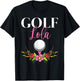 Golf Lola Filipino Golfer Grandma T-Shirt - T-Shirt | Black