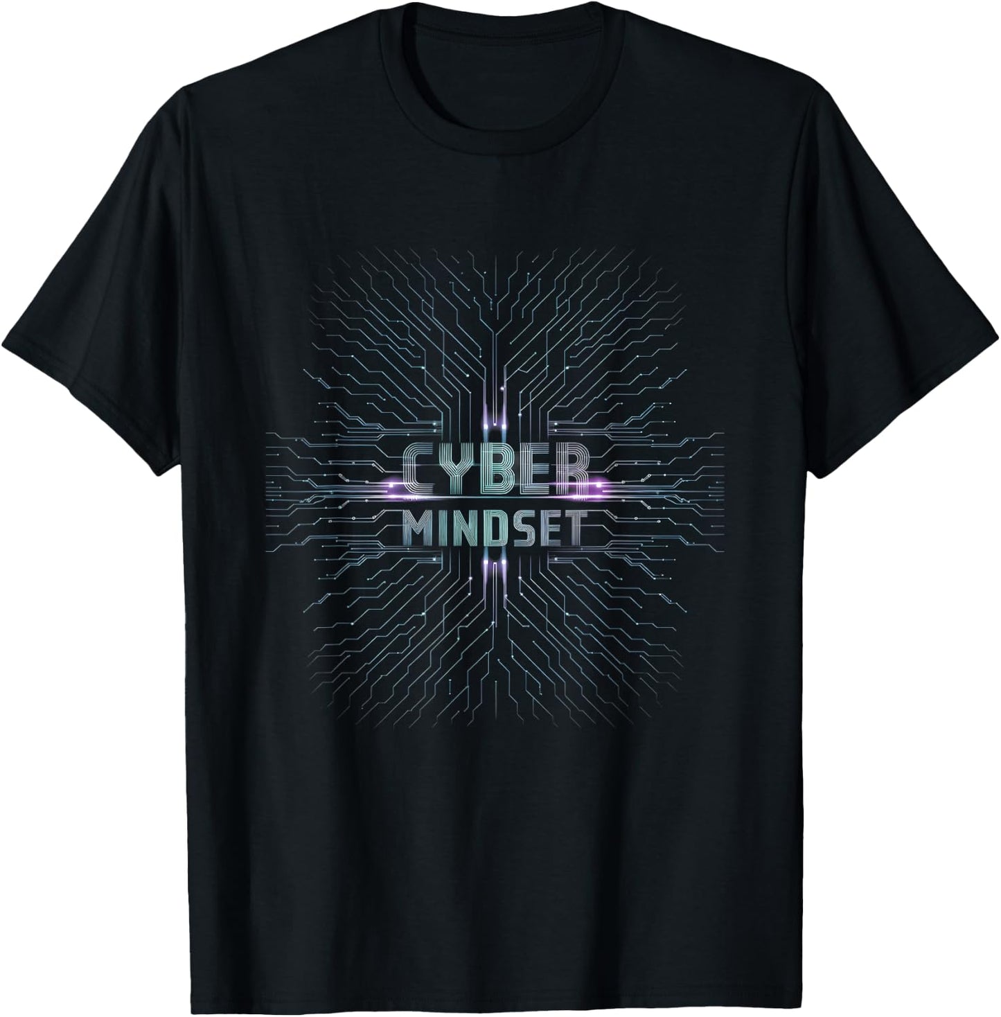 Cyber Mindset AI Artificial Intelligence Themed T-Shirt - T-Shirt | Black