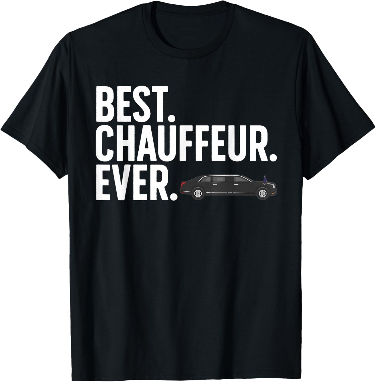 Best Chauffeur Art Women Dad Job Taxi Limo Driver T-Shirt - T-Shirt | Black