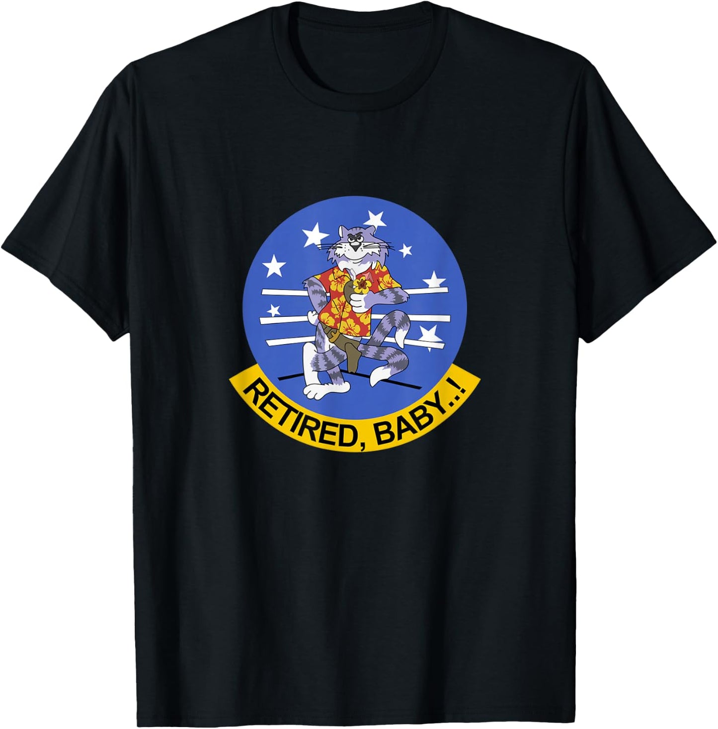 Retired Baby Tomcat F-14 Tomcat Veteran Veterans Day Xmas T-Shirt - T-Shirt | Black