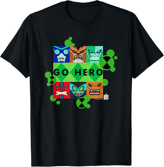 Ben 10 Go Hero T-Shirt - T-Shirt | Black