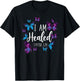Christian Bible Verse Butterfly I Am Healed 1 Peter 2:24 T-Shirt - T-Shirt | Black