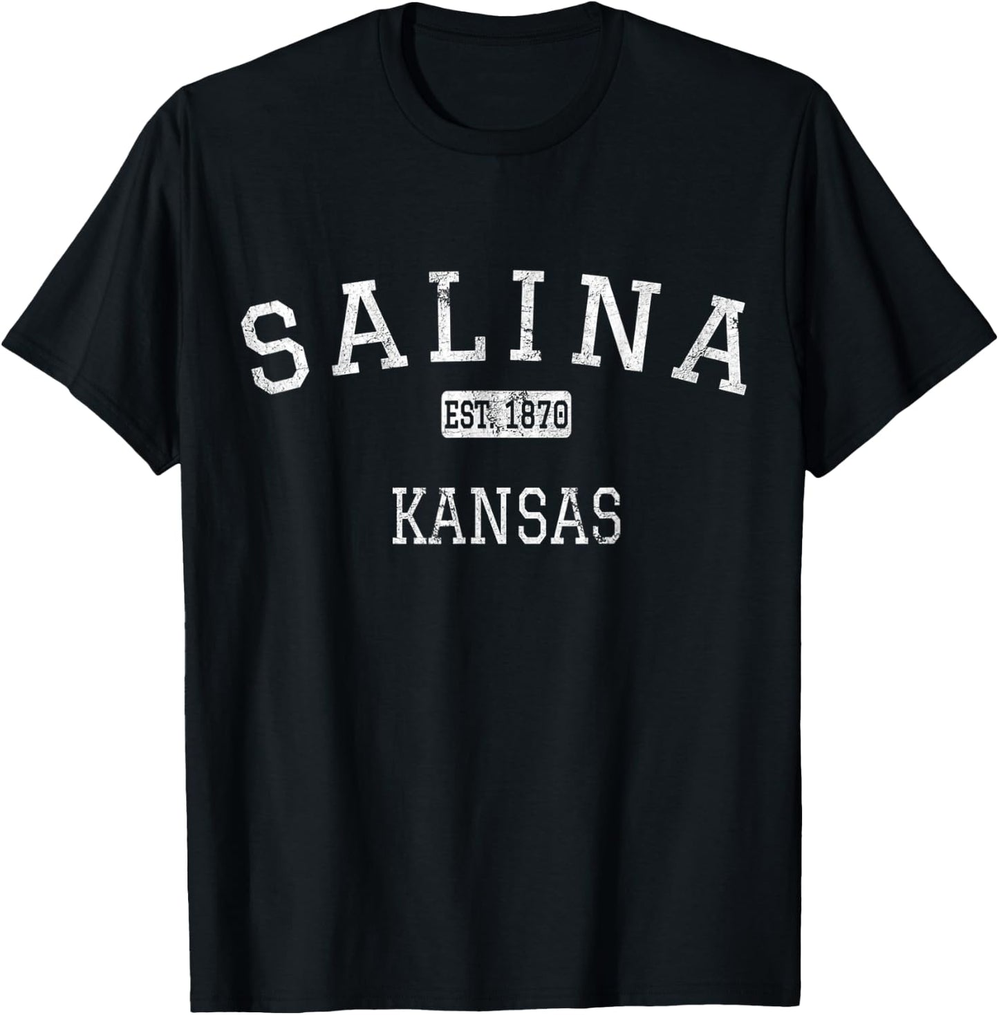 Salina Kansas KS Vintage T-Shirt - T-Shirt | Black