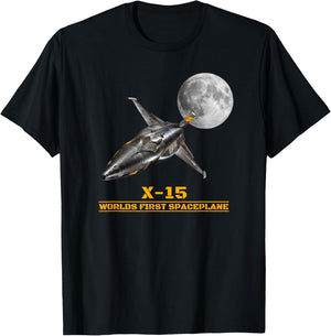 North American X-15 Worlds First Spaceplane T-Shirt - T-Shirt | Black
