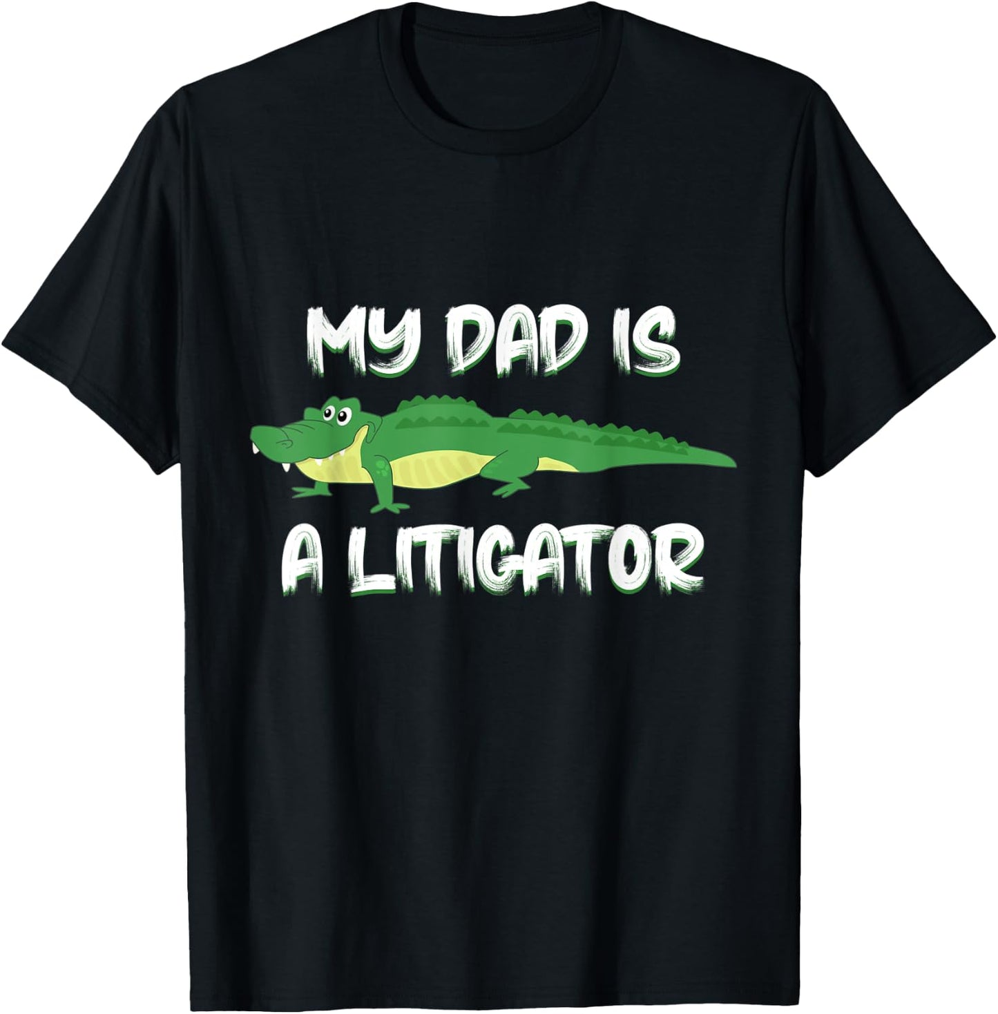 Dad is a Litigator Cute Gifts for Lawyer Dad Kids Boys T-Shirt - T-Shirt | Black
