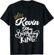 Kevin The Birthday King Happy Birthday Shirt Men Boys Teens T-Shirt - T-Shirt | Black