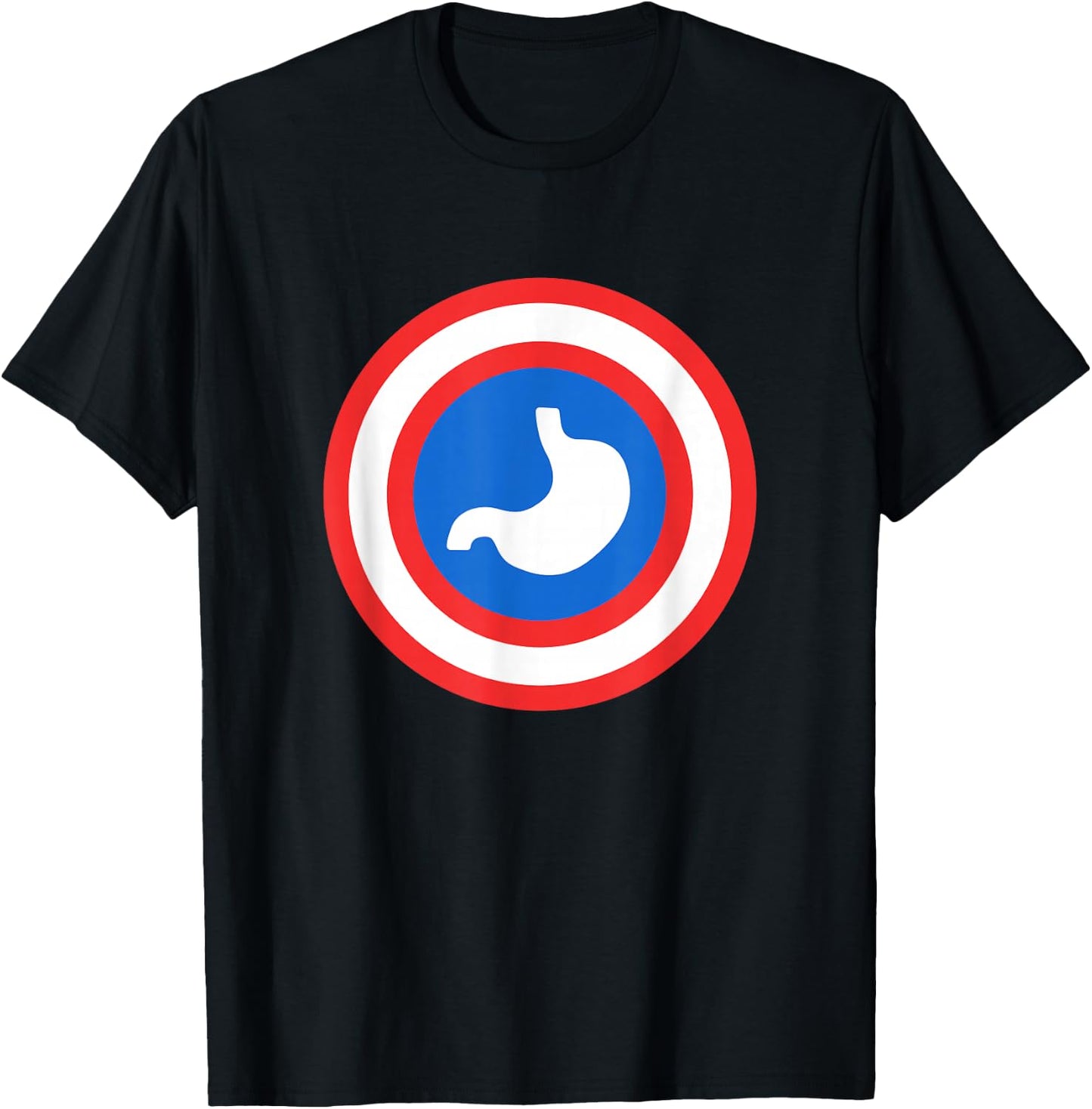 Captain Stomach Funny Gastroenterologist T Shirt Gift T-Shirt - T-Shirt | Black