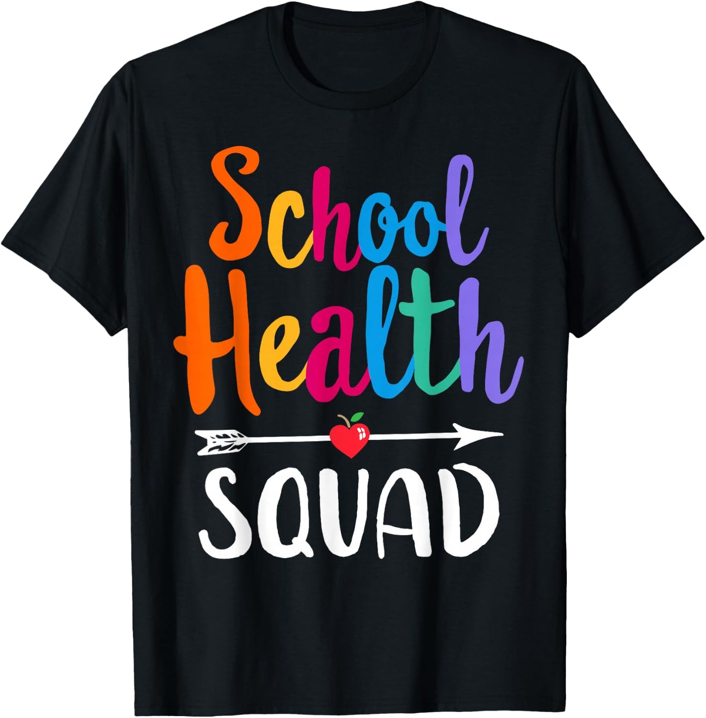 Elementary School Nurse Back To School School Health Squad T-Shirt - T-Shirt | Black