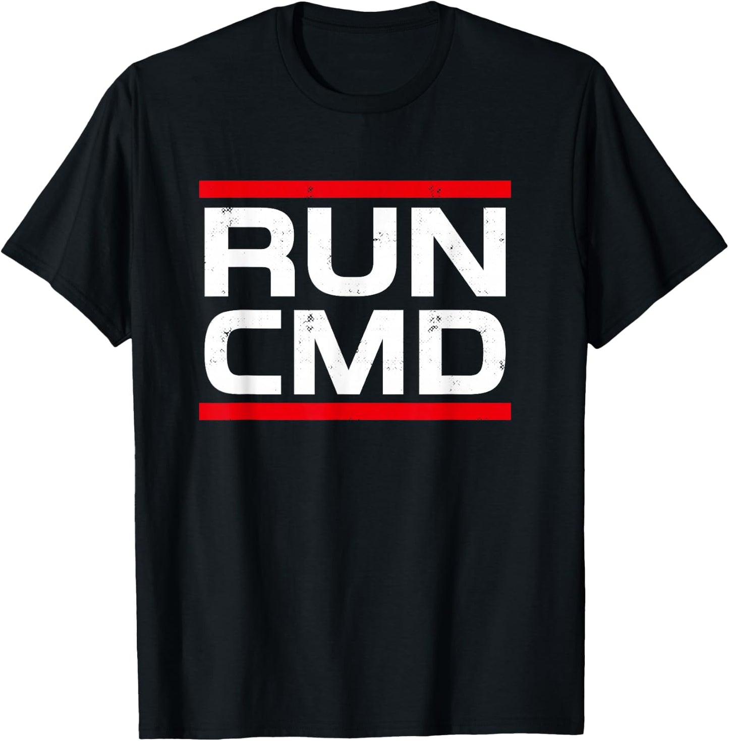 Informatist Run CMD Programmer Sys Admin Gifts T-Shirt - T-Shirt | Black