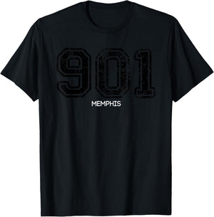 901 Memphis Hometown Love T-Shirt - T-Shirt | Black