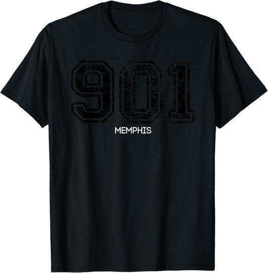 901 Memphis Hometown Love T-Shirt - T-Shirt | Black