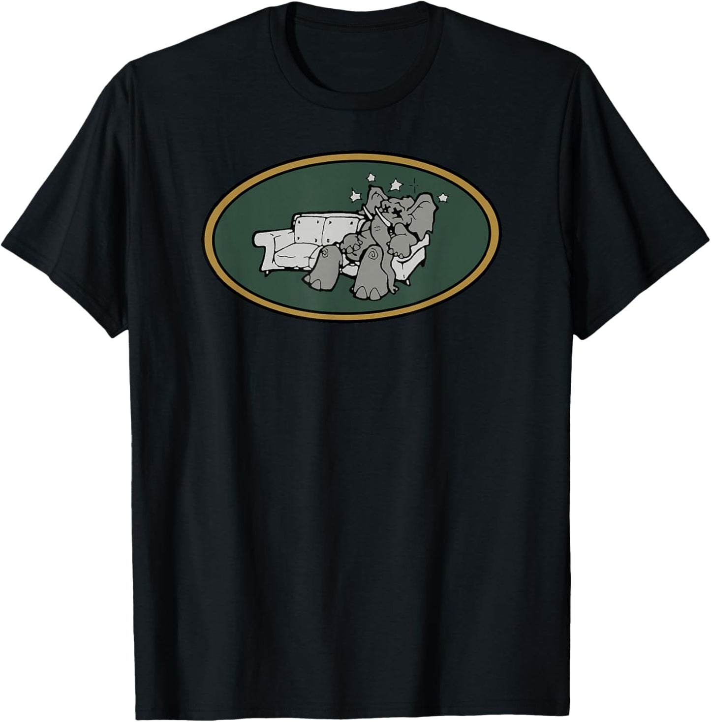 Brooklyn Dust Music Elephant Logo (Goblin Green) T-Shirt - T-Shirt | Black