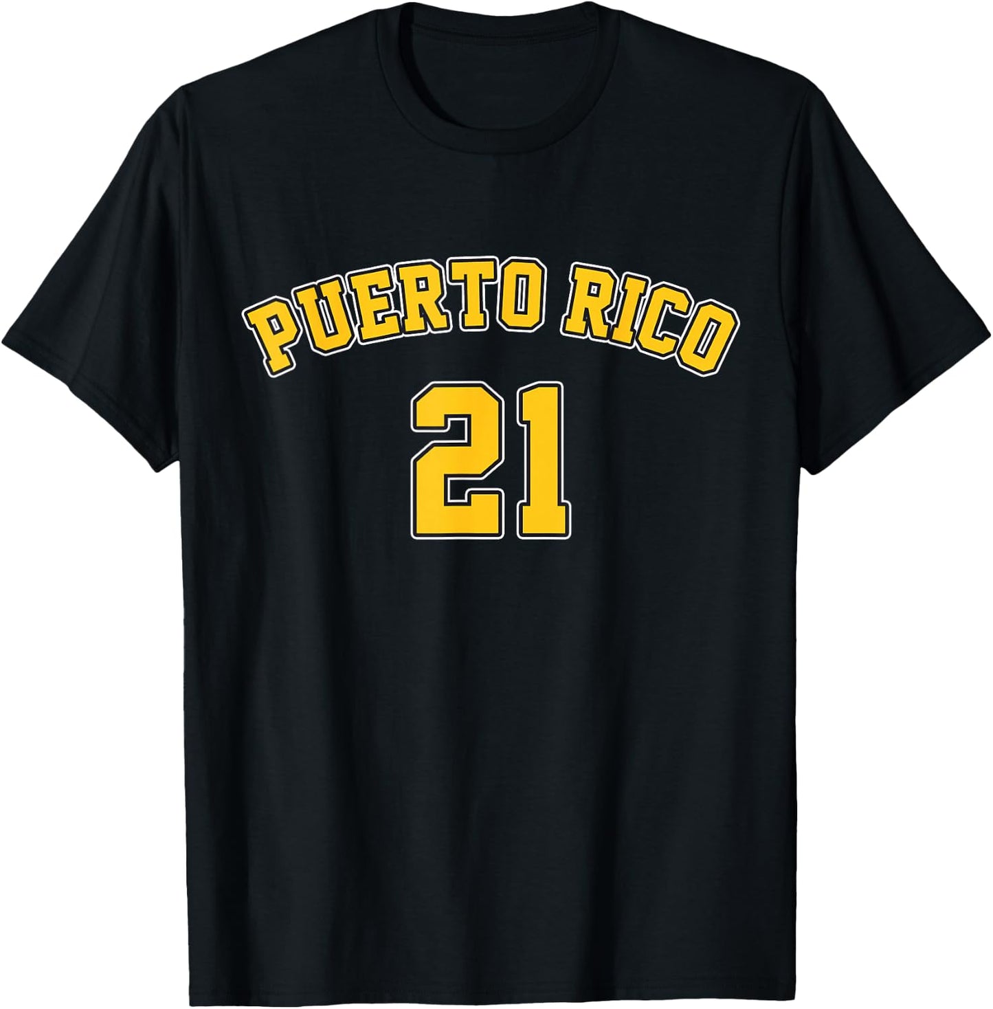 Puerto Rico Baseball 21 Santurce Boricua Baseball Fans T-Shirt - T-Shirt | Black
