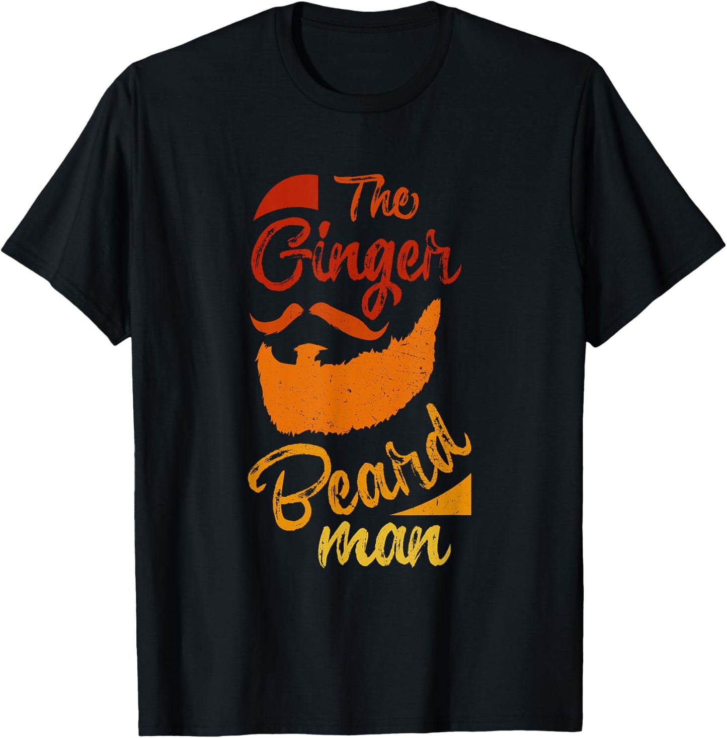 The Ginger Beard Man Cool Redhead Irish Bearded Men Gift T-Shirt - T-Shirt | Black