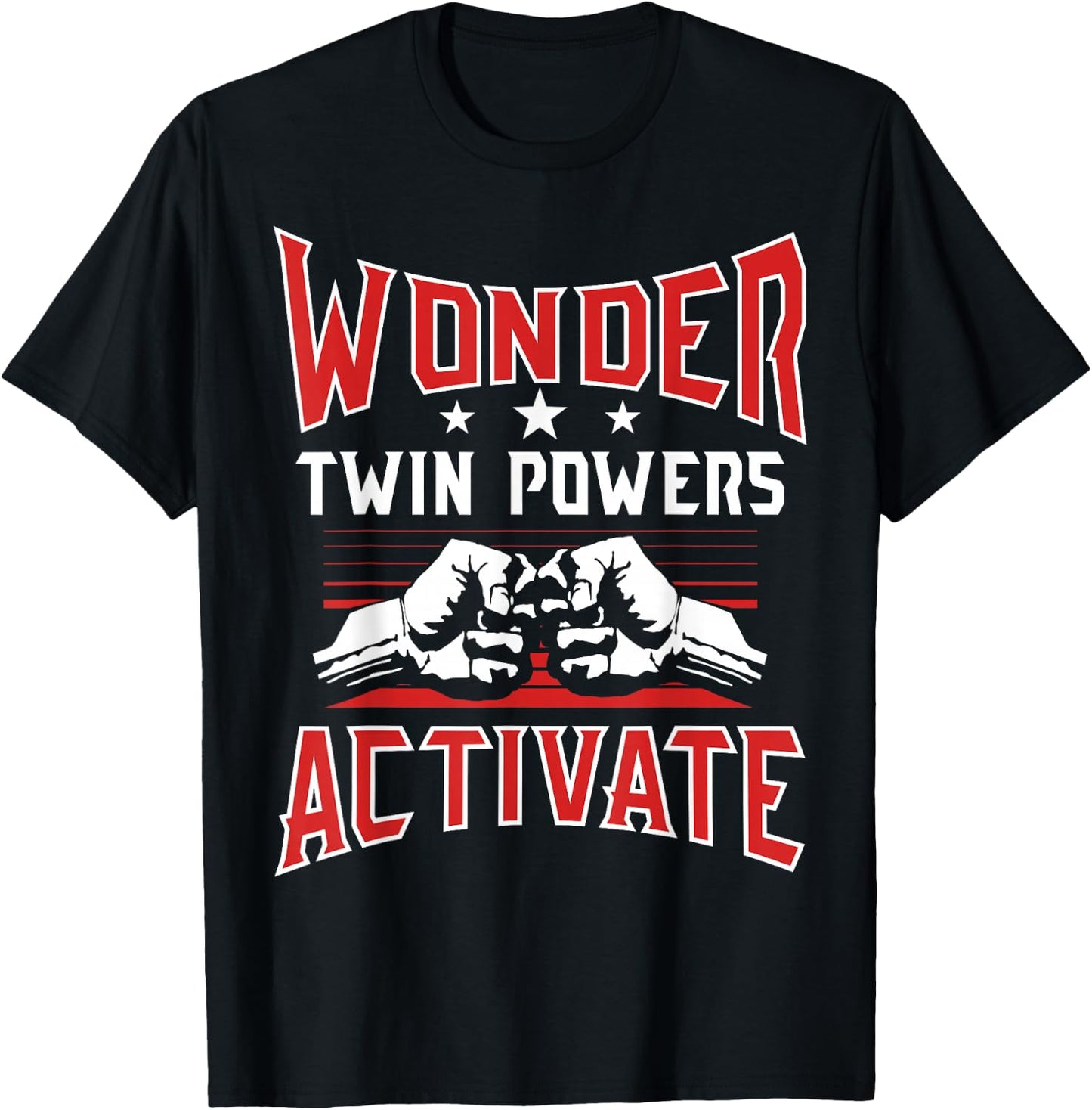 Wonder Twin Power Activated design, Sibling design T-Shirt - T-Shirt | Black