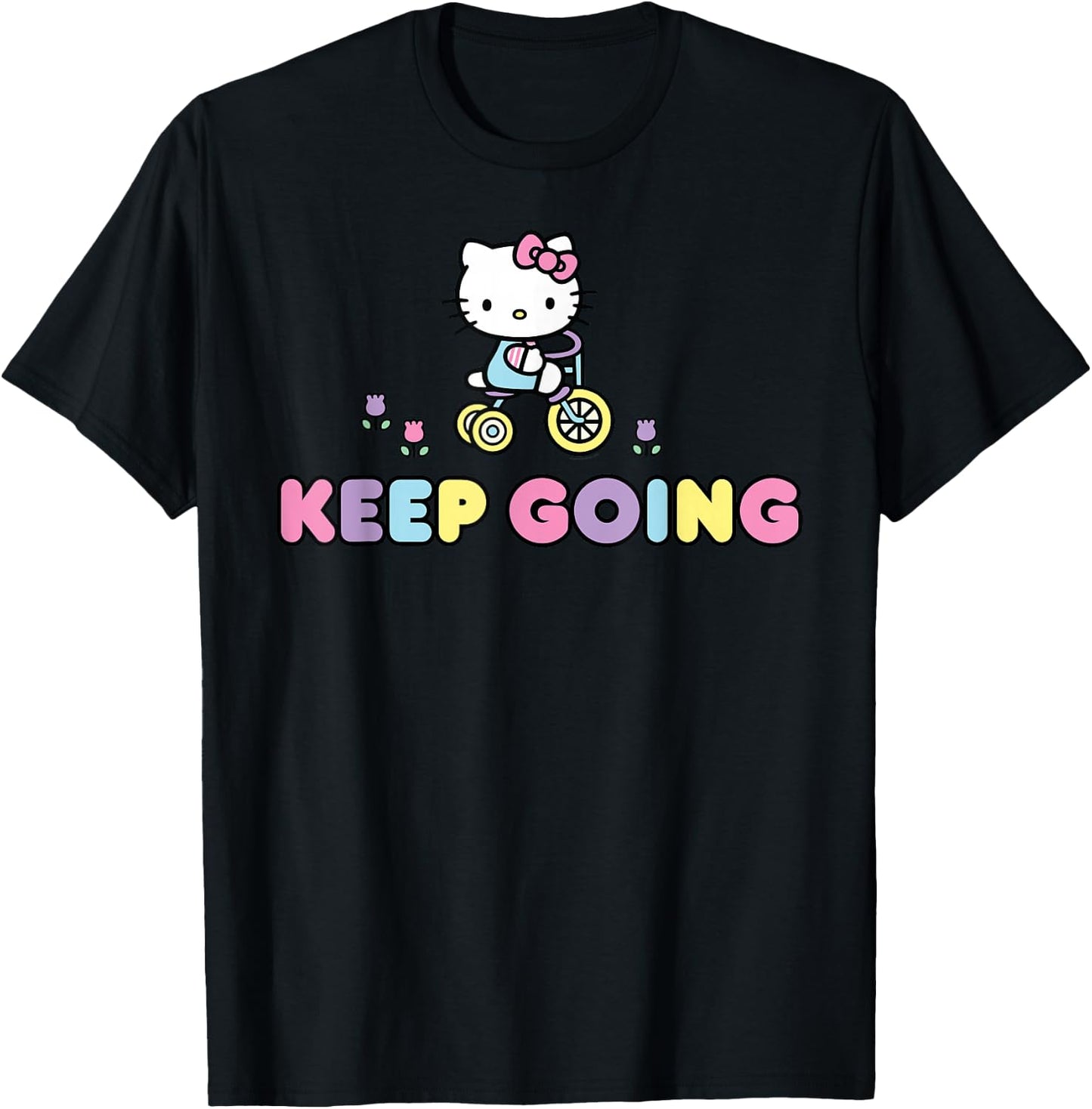 Hello Kitty Keep Going T-Shirt - T-Shirt | Black