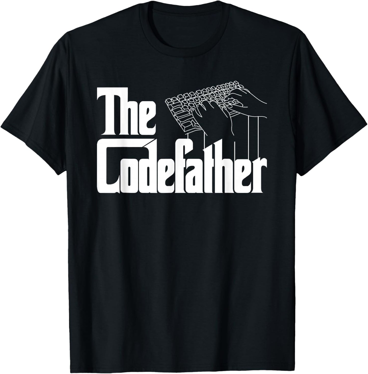 The Code Father Funny Computer Coder Dad Programmer T-Shirt - T-Shirt | Black