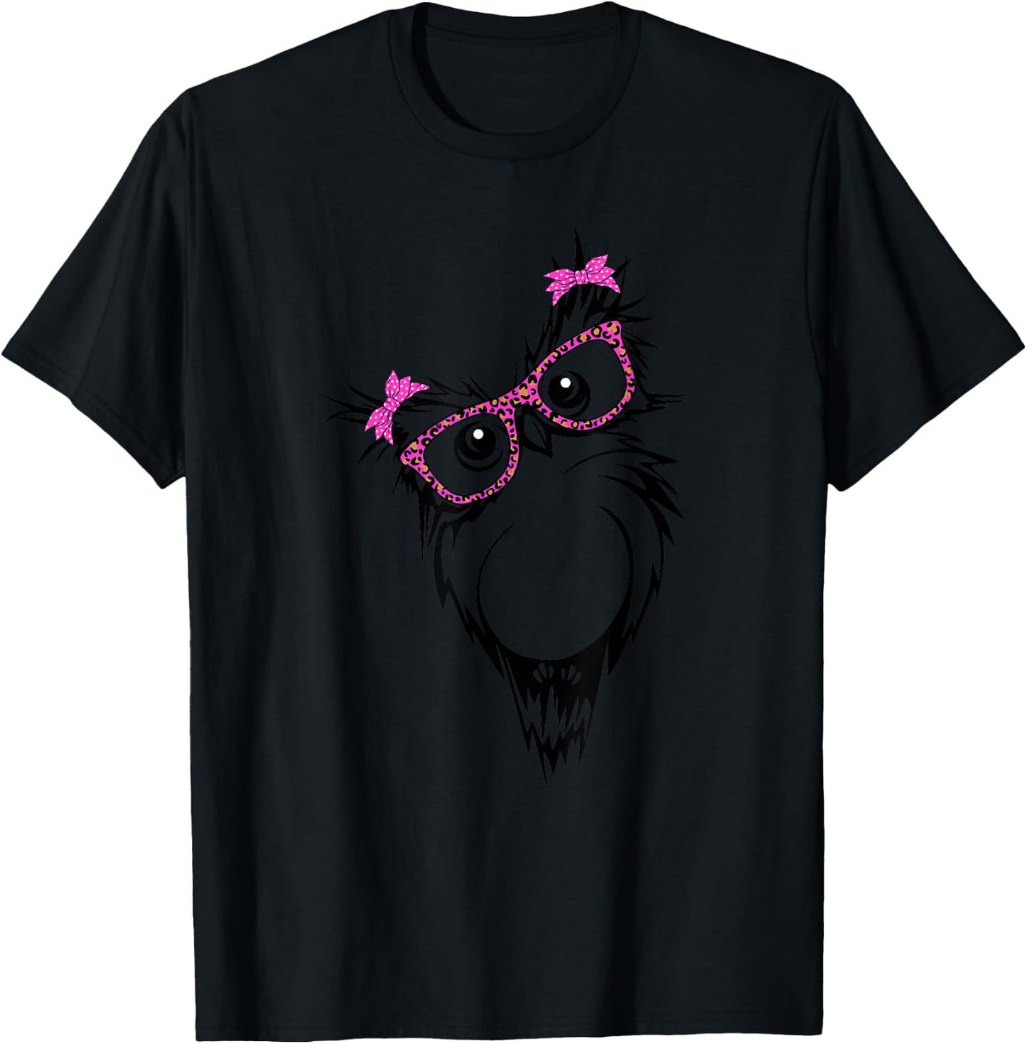 cute OwL with bandana glasses T-Shirt - T-Shirt | Black