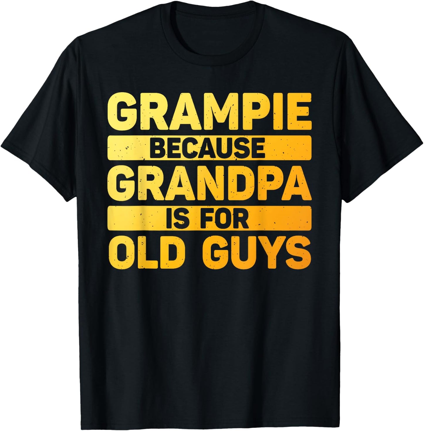 Grampie Art For Grandpa From Grandkids Father's Day Grampie T-Shirt - T-Shirt | Black