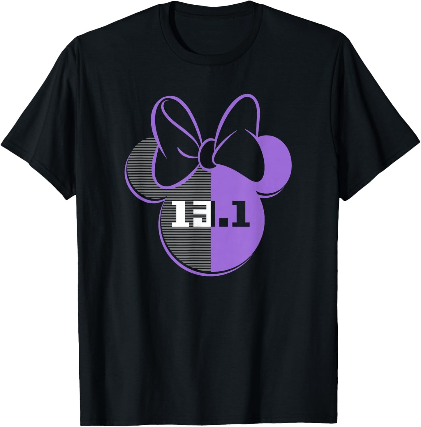 Disney Mickey And Friends Minnie Mouse Half Marathon 13.1 T-Shirt - T-Shirt | Black