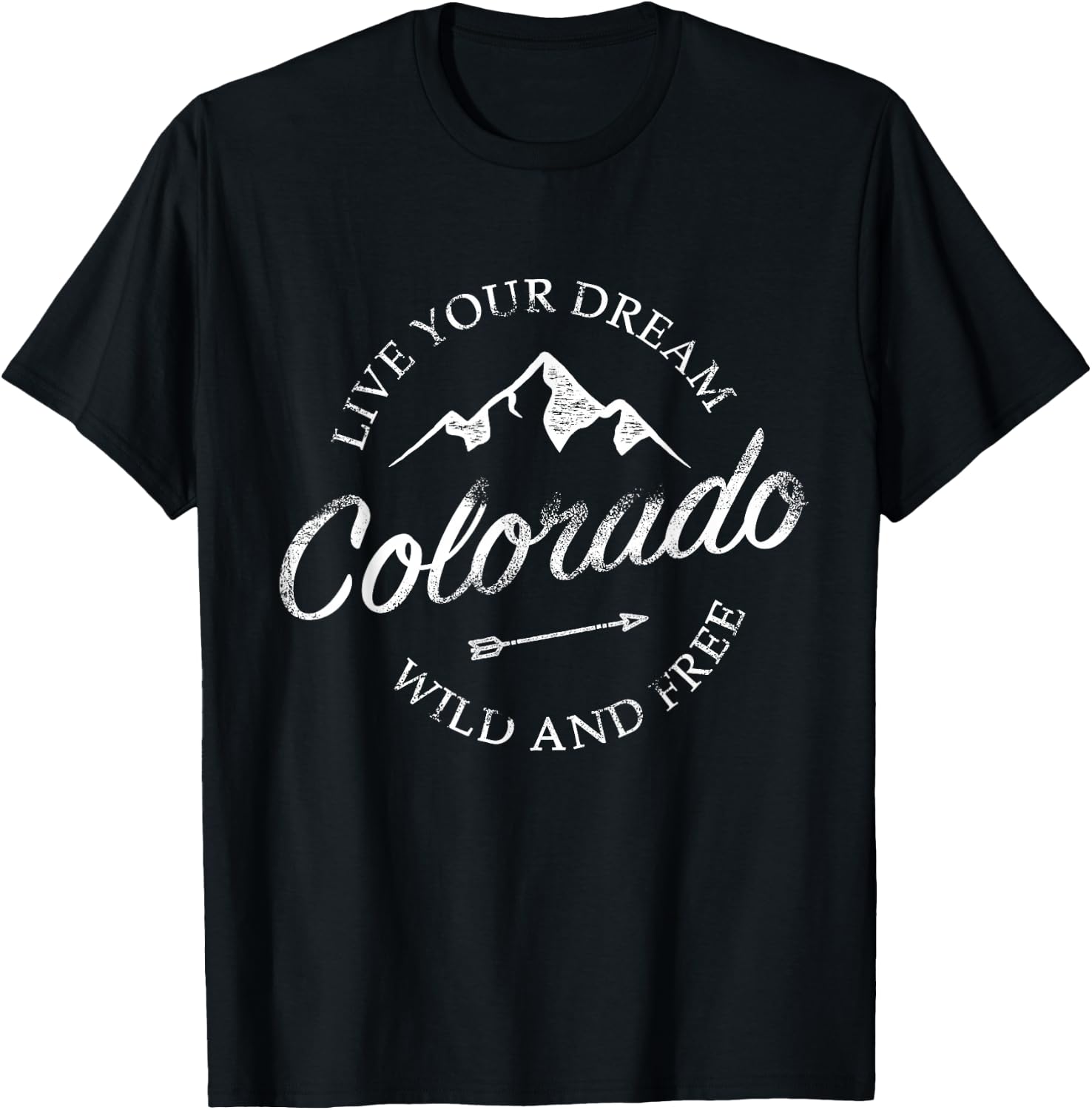 Colorado Mountains T-Shirt - T-Shirt | Black