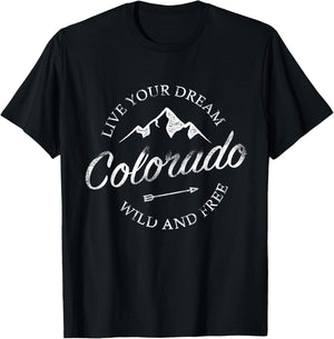Colorado Mountains T-Shirt - T-Shirt | Black