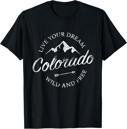 Colorado Mountains T-Shirt - T-Shirt | Black