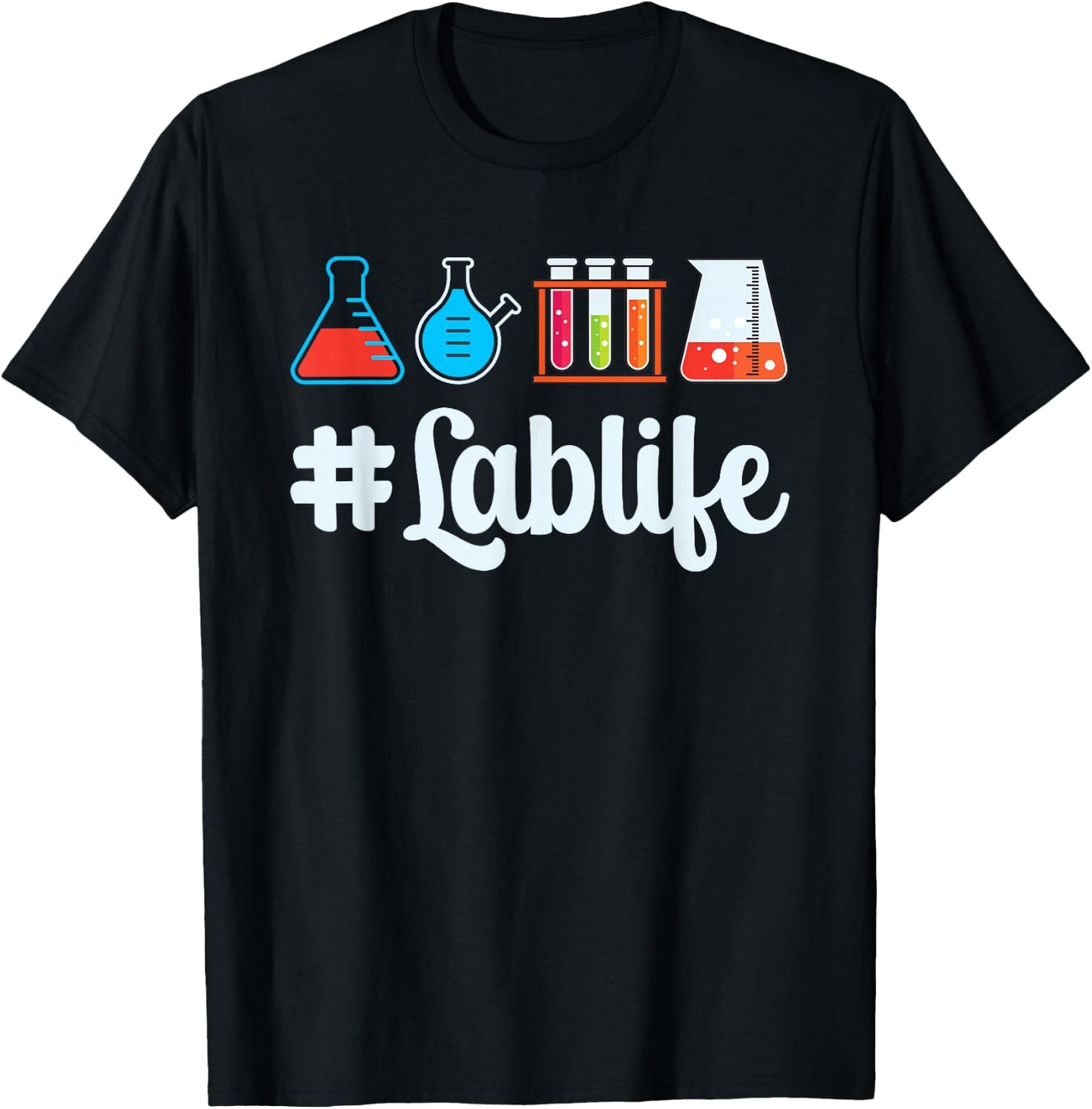 Lab-Life Medical Lab Tech Technician Outfit Lab Technologist T-Shirt - T-Shirt | Black