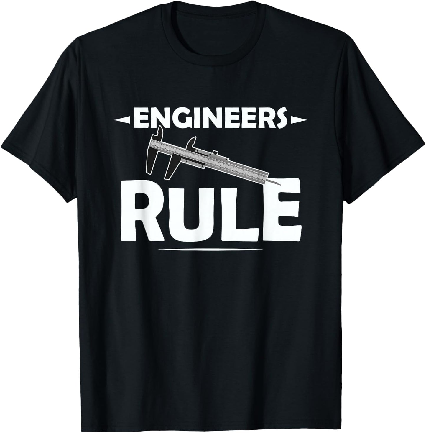 Slide Rule Engineers Rule Vintage Old School Gift T-Shirt - T-Shirt | Black
