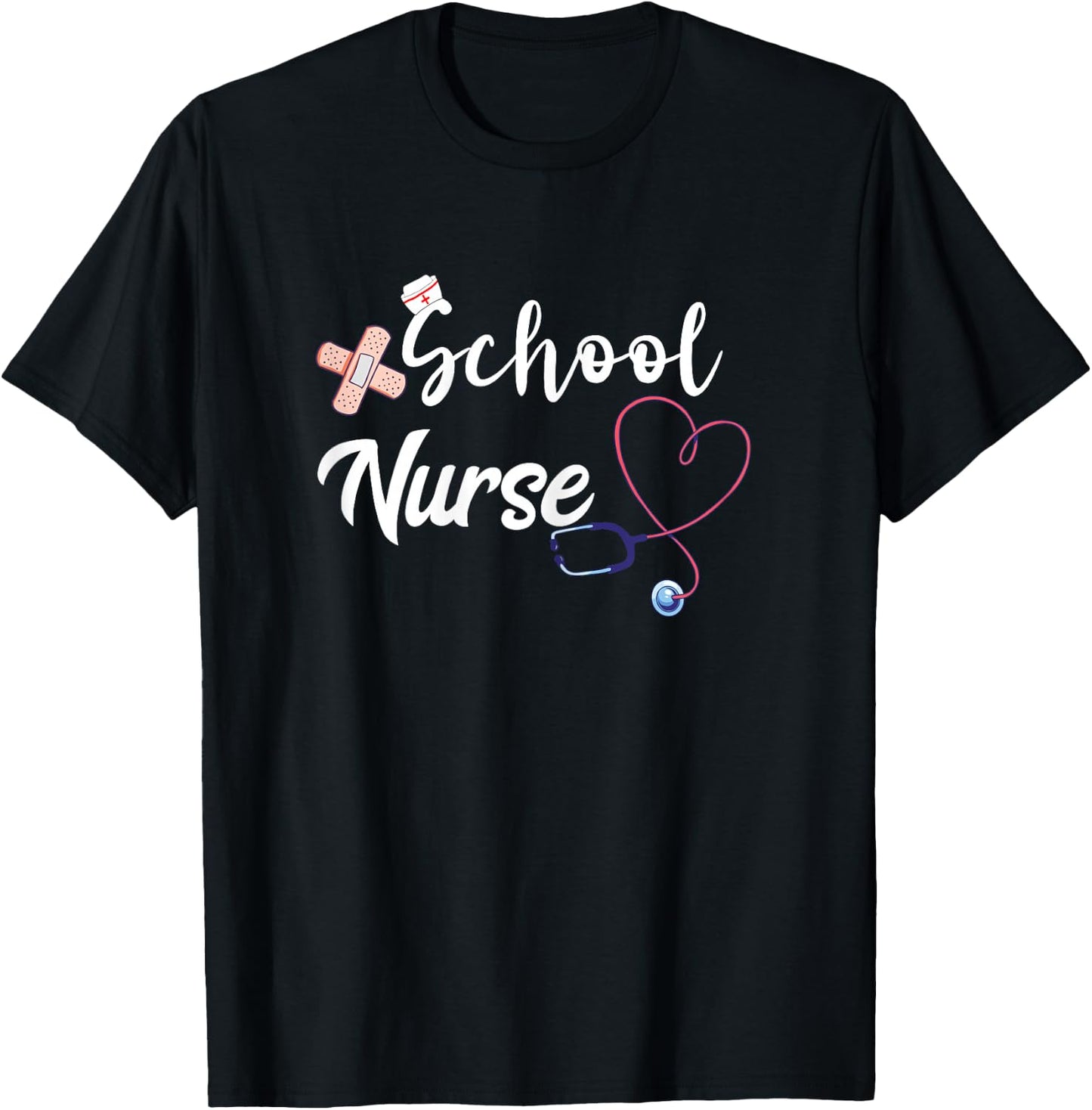 School Nurse Back To School Nursing School Nursing Schooling T-Shirt - T-Shirt | Black