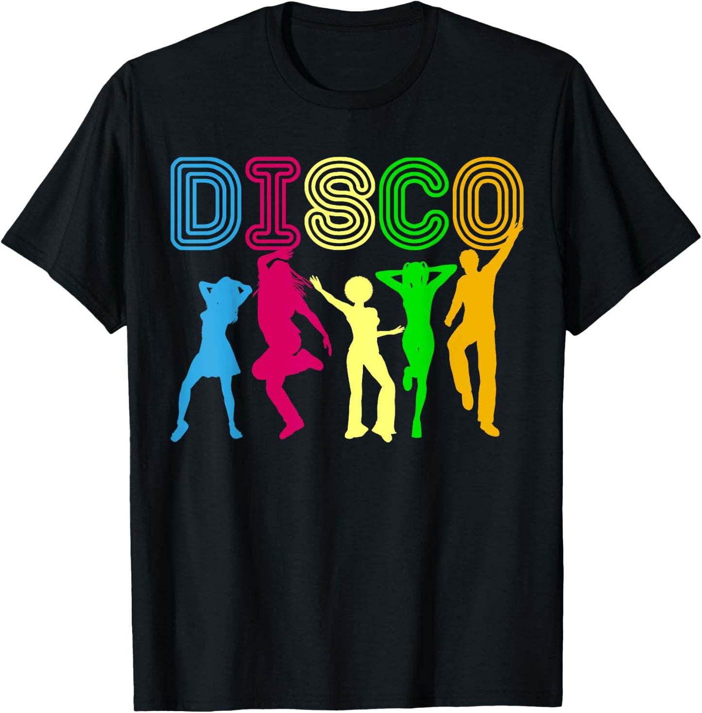 Disco Shirt | Night Club Dancing Retro Vintage Shirt Gift T-Shirt - T-Shirt | Black