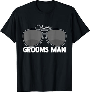 Junior Groomsman Wedding Party T-Shirt - T-Shirt | Black
