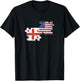 Georgia USA Vintage Flag Georgian American T-Shirt - T-Shirt | Black