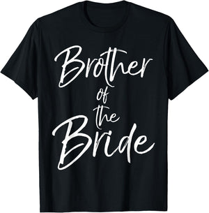 Matching Bridal Party Gifts for Family Brother of the Bride T-Shirt - T-Shirt | Black
