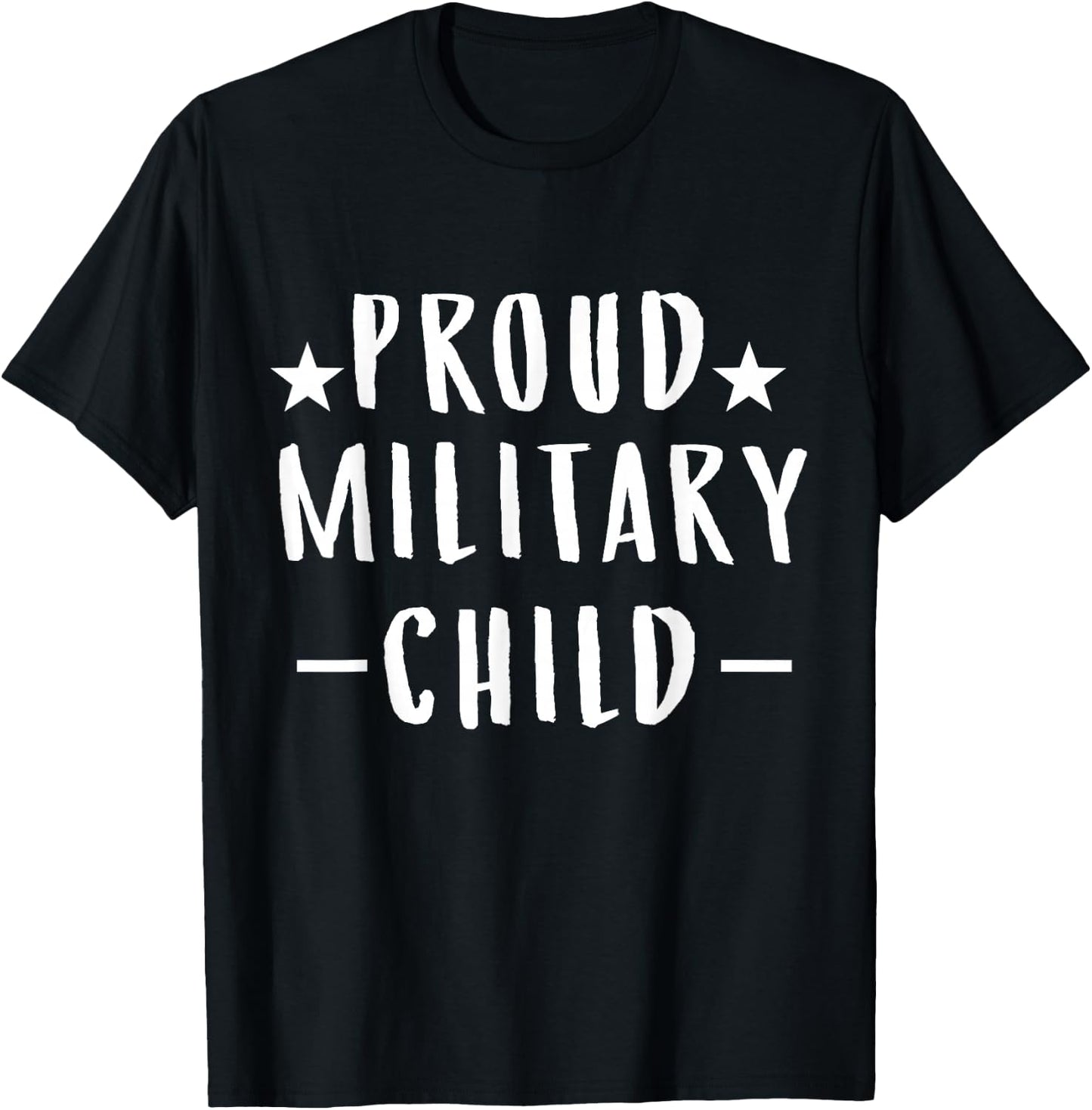 Purple Proud Military Child T Shirt Military Children Month T-Shirt - T-Shirt | Black