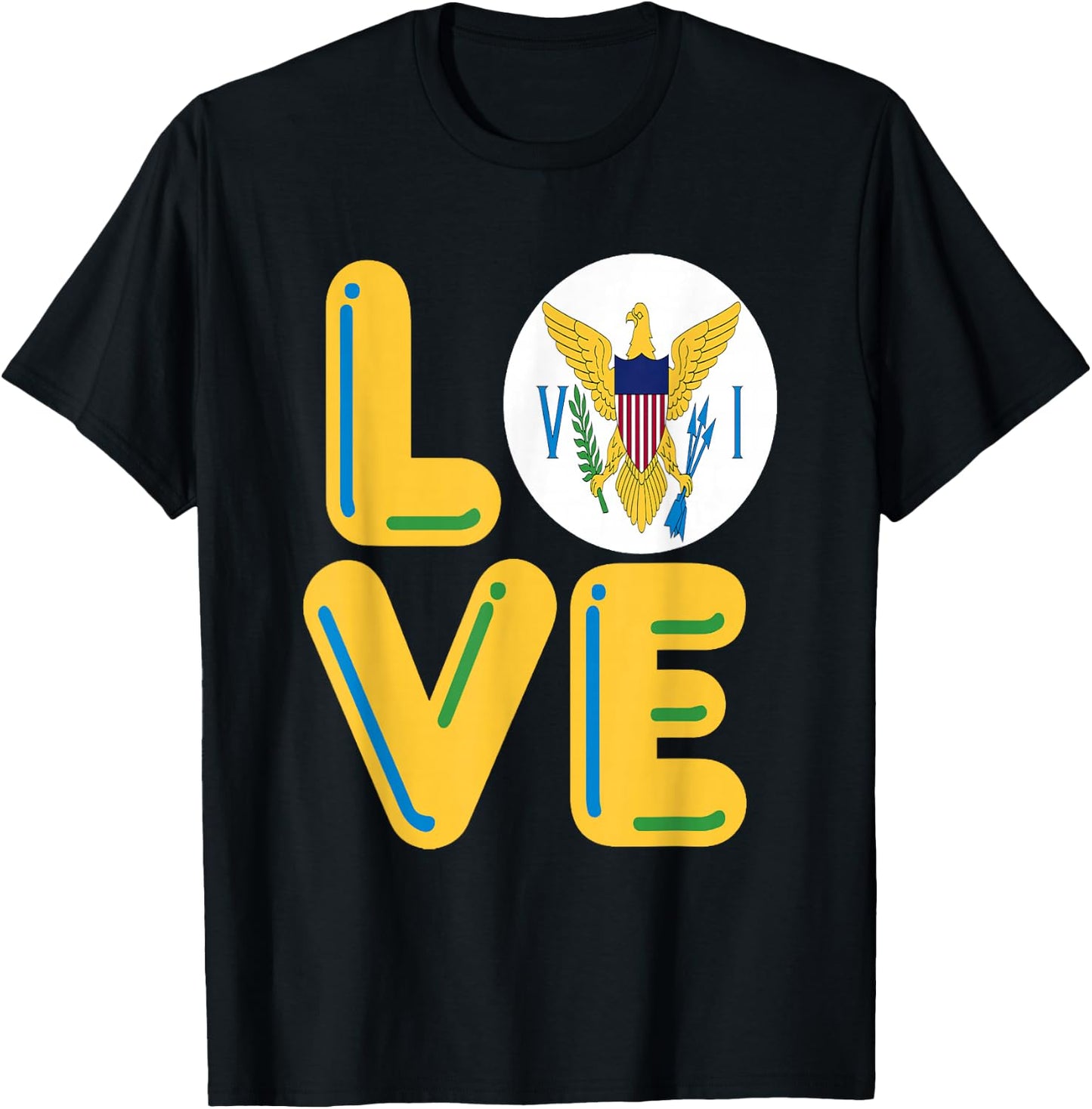 LOVE - Virgin Islands T-Shirt - T-Shirt | Black