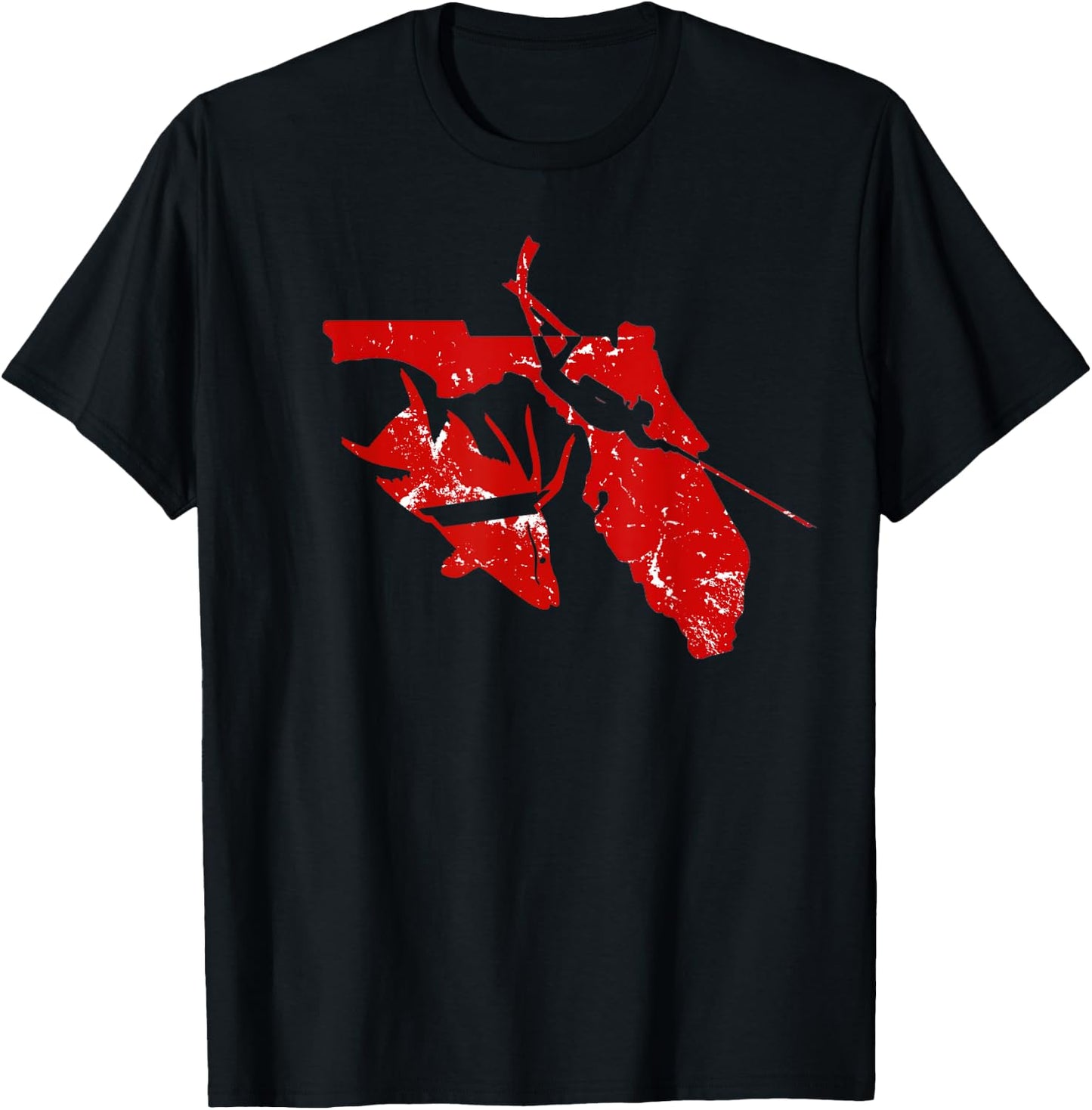 Florida Hogfish Spearfishing Gift T-Shirt - T-Shirt | Black