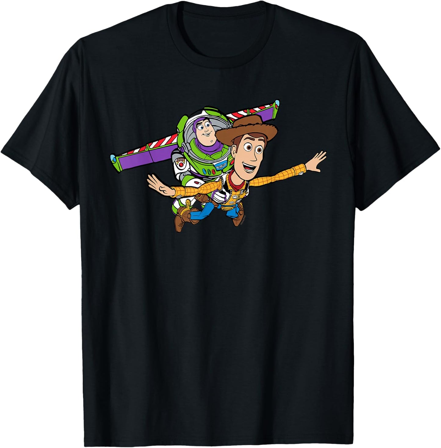 Disney & Pixar's Toy Story Buzz Woody to Infinity and Beyond T-Shirt - T-Shirt | Black