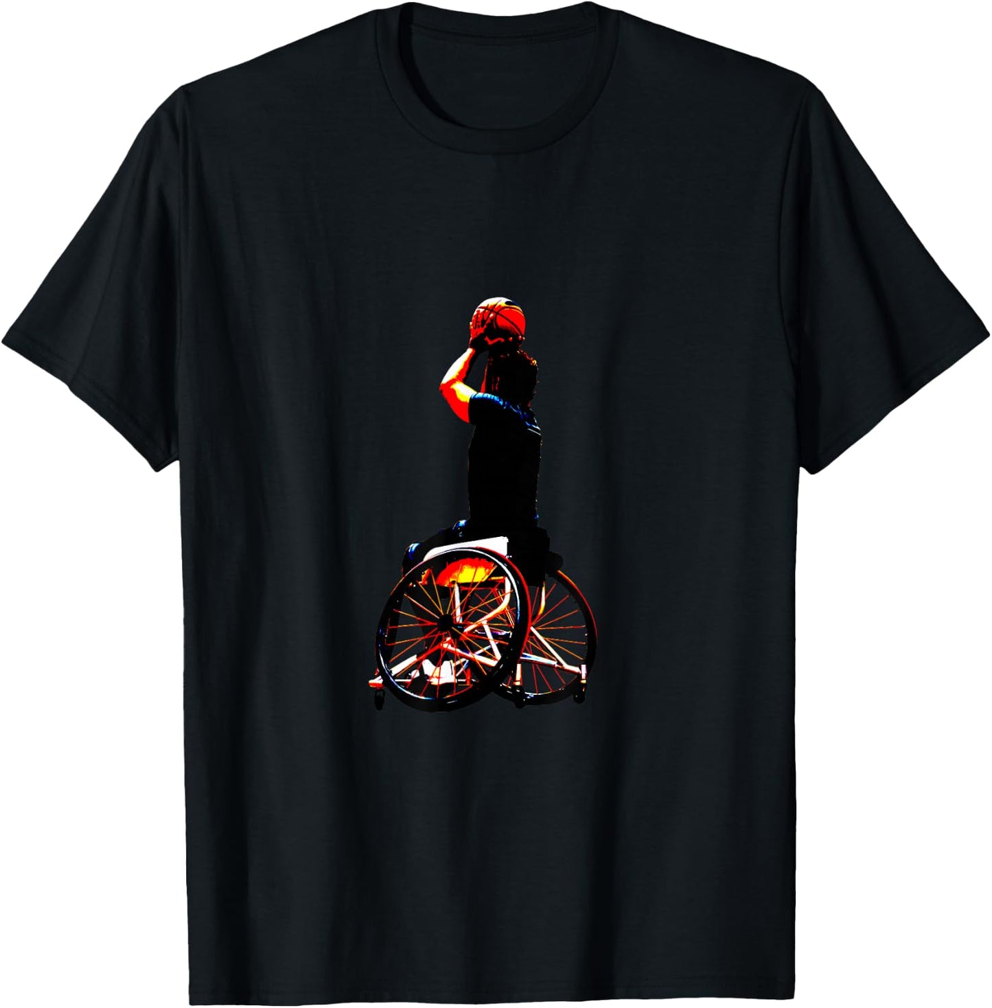 Wheelchair Basketball Sport T-Shirt - T-Shirt | Black
