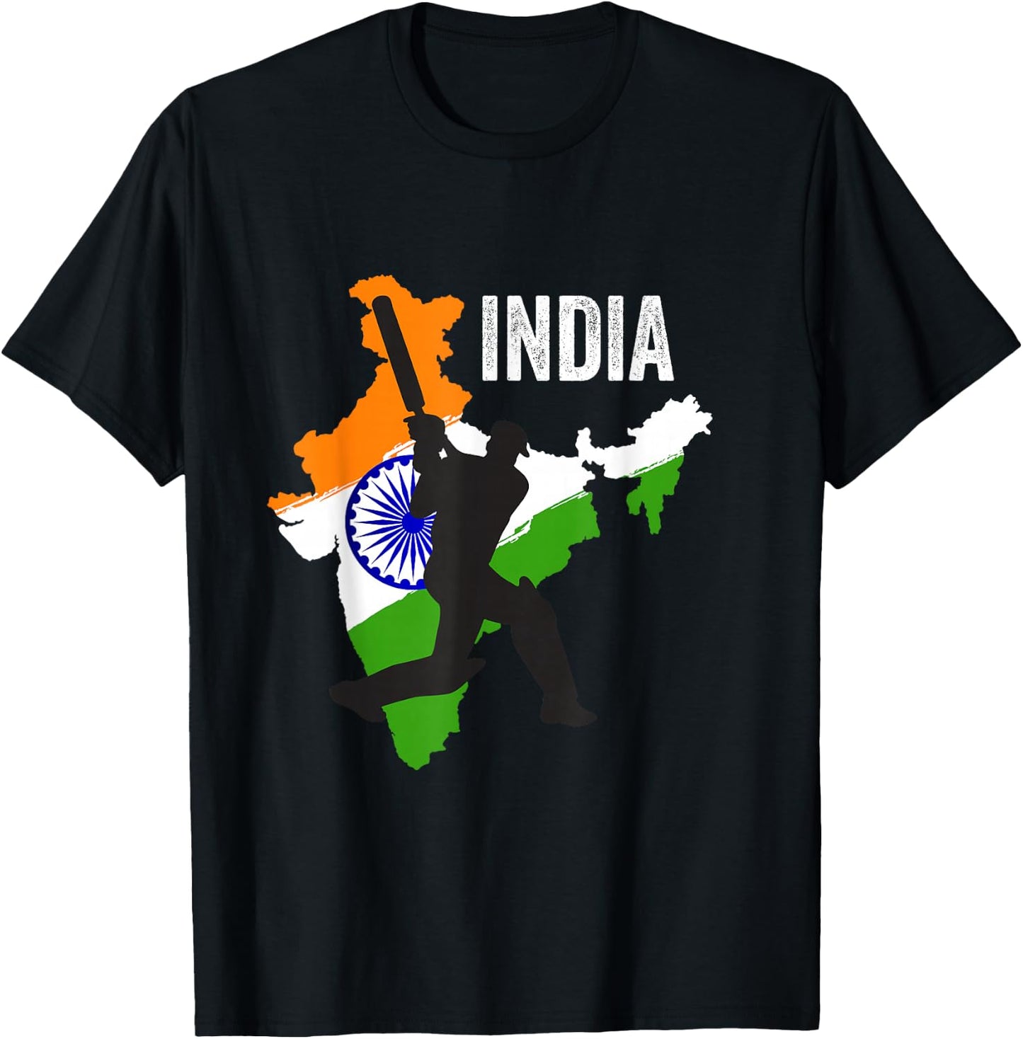 Indian Cricket Jersey India Cricket Team Lover Supporter T-Shirt - T-Shirt | Black
